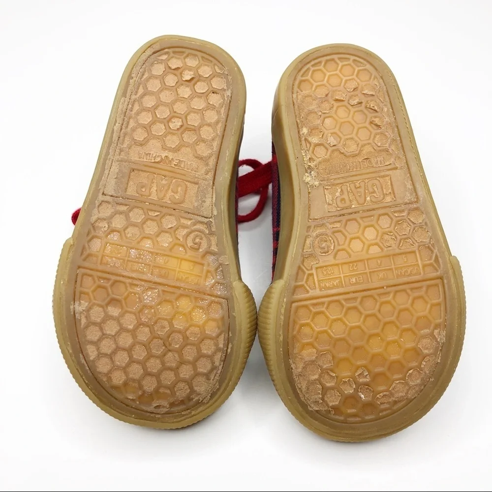 Gap Red Flannel Sneakers